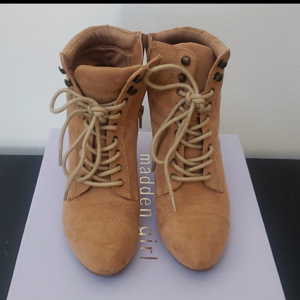 Madden Girl Justine Lace up Booties